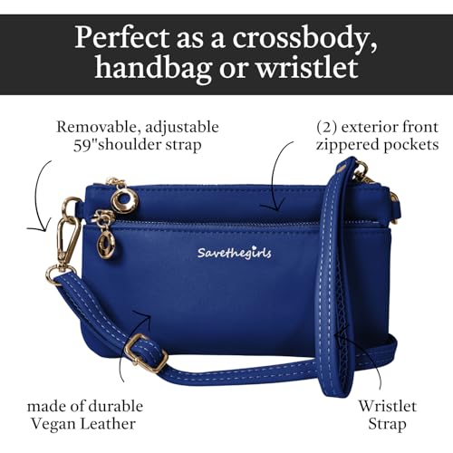 Image of Save the Girls Cell Phone Purse - Touch Screen Women's Crossbody Bag - Clutch Purses for Women (Bella)