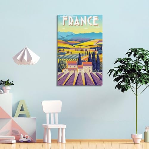 Poster sur toile lavande pour sublimer un mur vide - 4