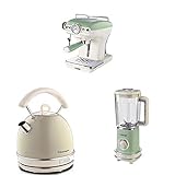 Ariete Hervidor vintage, 2000 W + Batidora de Vaso Vintage, 500 W + Cafetera espresso vintage, 900 W