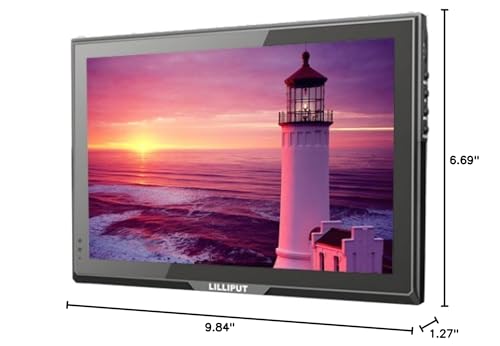 Image of LILLIPUT 10.1 inch FA1014-NP /C 16:9 IPS 1280X800 LCD Monitor with HDMI, DVI VGA and Composite Input