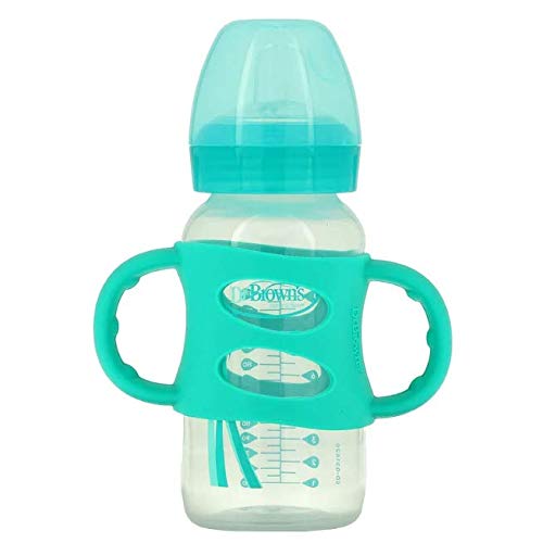 DR.BROWN BIBERON ENTRENA BEBES DR BROWNS VERDE + 6MESES SILICONA 270ML