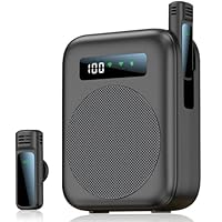 Sprachverstärker Tragbar, sprachverstärker mit mikrofon lavalier,wiederaufladbarer tragbarer sprachverstärker für Lehrer, klassenzimmer, Meetings, Tour, leistungsverstärker