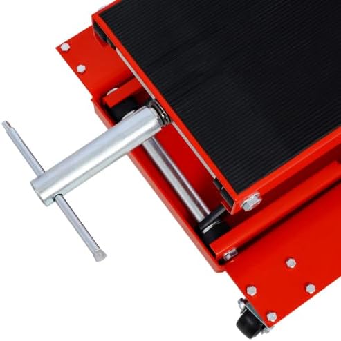 1100lb Motorcycle Lift with Dolly Jack,Scissor Lift Jack Wide Deck,Front Rear Center Tire Wheel Engine Stand,Portable Bike Rack