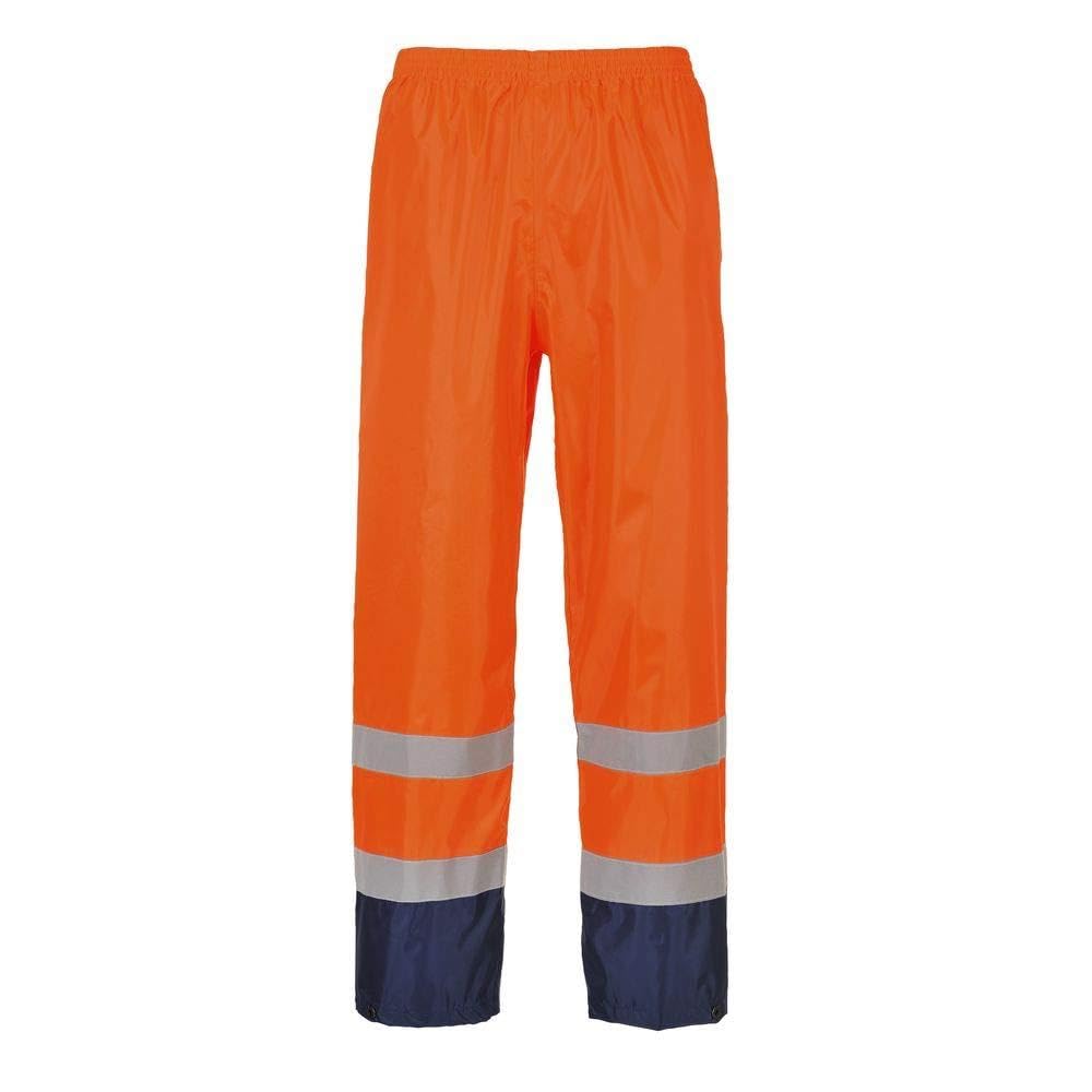 Portwest H444 Klasyczne spodnie przeciwdeszczowe, ostrzegawcze i kontrastowe, Żółty/Czarny, Rozmiar XL