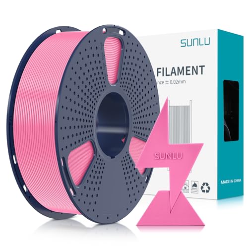 SUNLU Hyper PLA Filament 1.75mm Pink 1KG, High Speed PLA Filament Pink