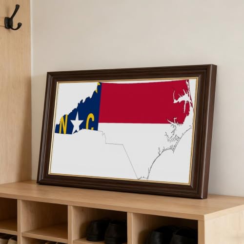 Décoration murale Caroline du Nord drapeau impression sur toile 20x30 - 3