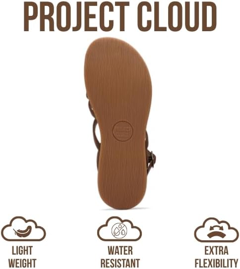 Project Cloud Wedge Sandals for Women 2026 - Comfortable Soft & Plush Insole Strappy Womens Sandals with Lightweight and Non-Slip Durable Outsole (NICE) - Image 4