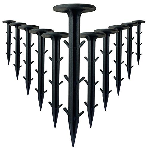 100 Stück Haken Befestigung für Planen Vlies Erdanker Unkrautvlies Ankerplane Vlies Unkraut Befestigung für Plane Widerhaken - Stabil und Wetterfest 11cm Cover