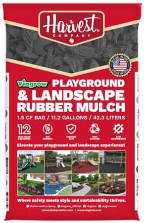 Viagrow No Dye Rubber Playground & Landscape Mulch 1.5 CF Bag (11...