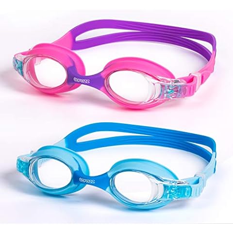 COPOZZ Kinder Schwimmbrille 2 Stücke Cover
