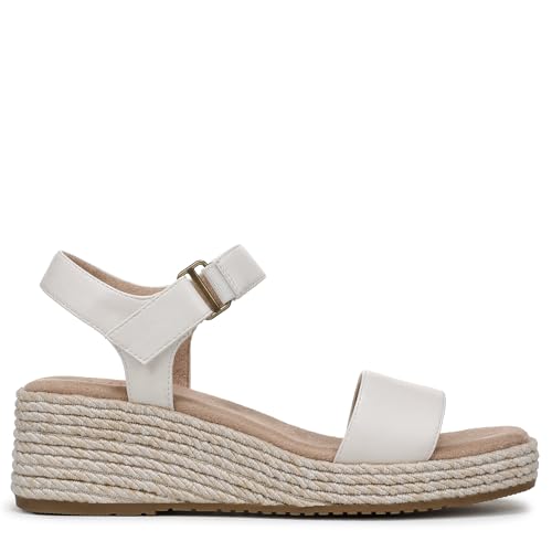 Naturalizer Women's Goldie Espadrille Wedge Sandal Warm White Faux Leather 8.5 M by Naturalizer - Used condition - Image 7