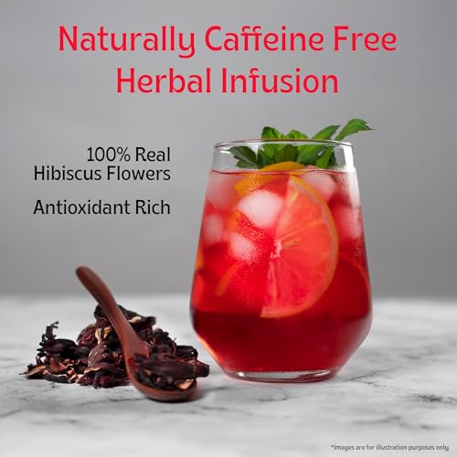 Image of TE-A-ME - Hibiscus Tea - 100 gm (100+ Cups) | Supports - SKIN GLOW ENHANCING | Flower Based - Herbal | Caffeine Free - Tangy Flavor | Hibiscus Tea Leaves | 50g - Pack of 2