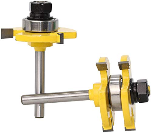 Profession AFA12345 Tongue And Groove Router Bit Set 1/4 Shank cover