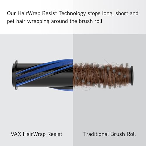Vax HomePro Pet Cordless Stick Vacuum Cleaner, HairWrap Resist, FlexiClean Pole, Easy Empty Bin, Pet, Stair and Crevice Tools Included, Up to 45 min Runtime, LED Lights, Graphite and Blue, CLSV-HPKP