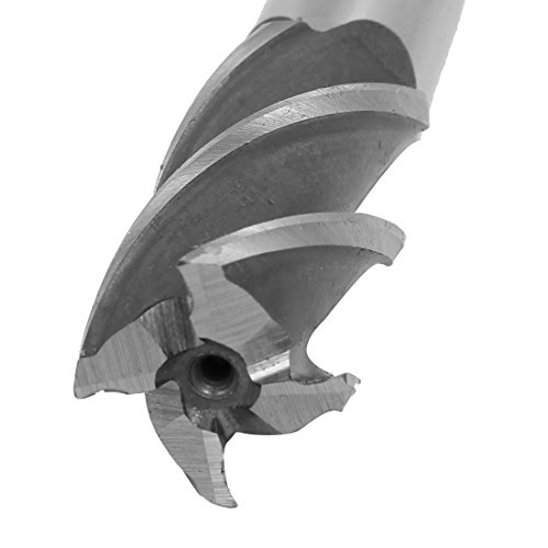 Image of uxcell 20mmx24mmx50mmx120mm Machining Cutting Tool Helical Groove 4 Flute Straight Shank Milling Cutter End Mill
