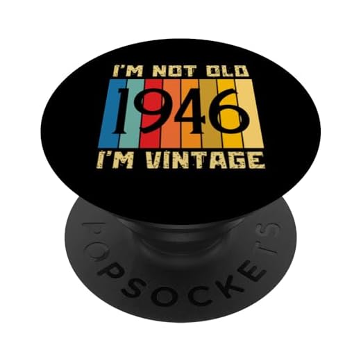 78 años No soy viejo Soy vintage 1946 78 cumpleaños PopSockets PopGrip Intercambiable