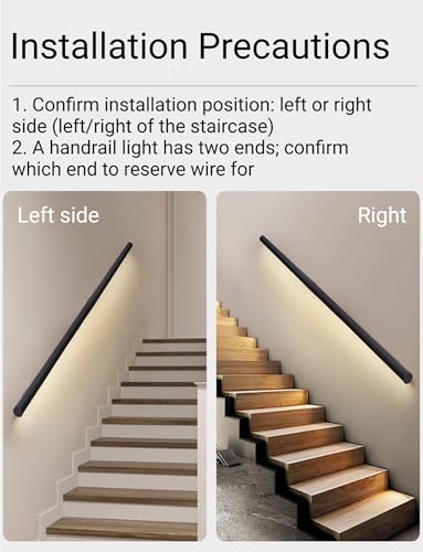 Rambarde d'escalier LED avec détecteur pour intérieur et extérieur - 2