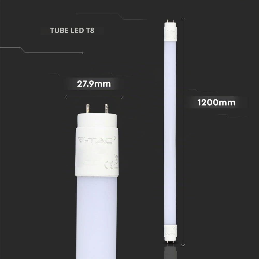 Ensemble de 5 ZoneLED SET - 120cm Tubes à led - T8 G13 - 18W remplacé 36W - lumière blanche 6400K - 1600lm - 160° - Nano plastique