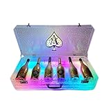 Ace of Spades Champagne VIP Bottle Presenter Bottle Sparklers 5-Bottle Capacity Wine Box Bottle Presenter for Night Club Champagne Bottle Display Stand for Bar/Hotel/Nightclub