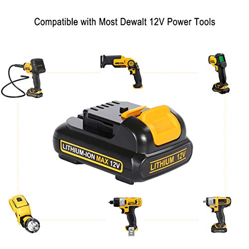 Batterie Li-ion 12V 3,0 Ah pour Dewalt DCB127 DCB124 pack de 2