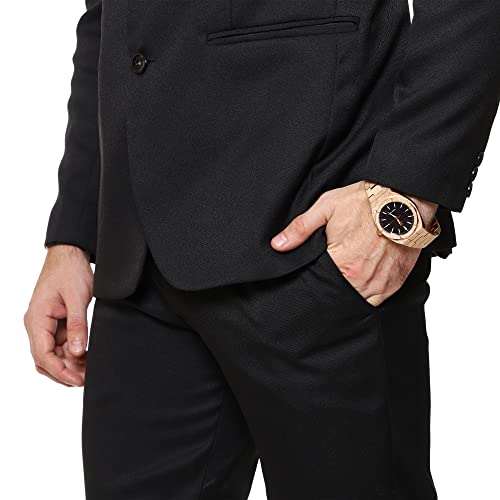 Image of Men's Luxury Premium Stainsteel Steel Band, Japanse Miyota Movement, Waterproof Wrist Quartz Watch