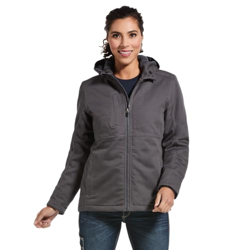 ARIAT Rebar DuraCanvas Insulated Jacket, Rebar Grey, X-Small by ARIAT - Used condition - US$110.83