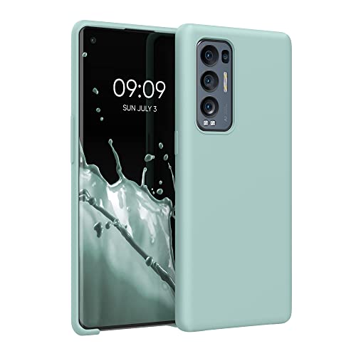 kwmobile Cover per Oppo Find X3 Neo Custodia - Back Case per Smartphone in Silicone TPU - Protezione Gommata - menta