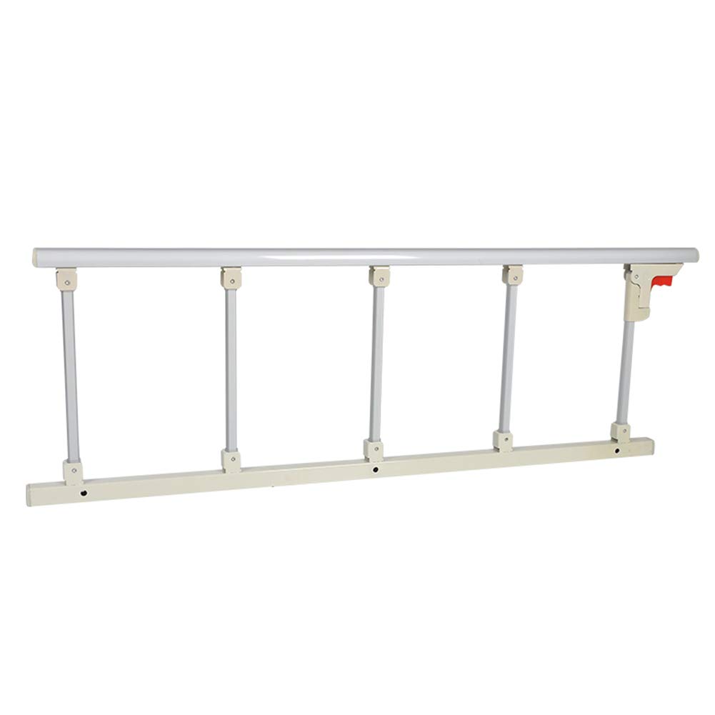 Foldable Bed Rail Elderly, Aluminum Alloy Bedside Safety Side Guard for Home, Hospital Metal Grip Bumper Bar (47 Inch)