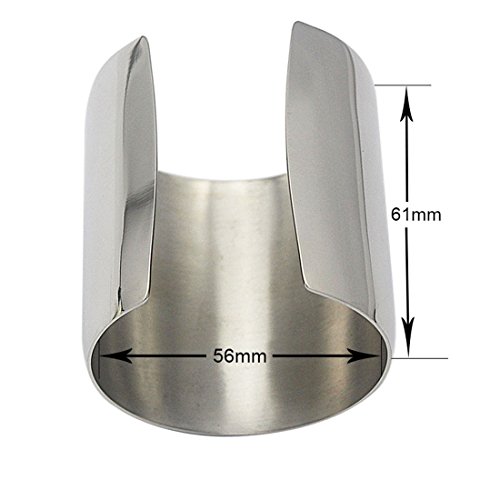 Stainless Steel Smooth Polished Open Cuff Bangle Bracelet for Women Lady Girls Gift4