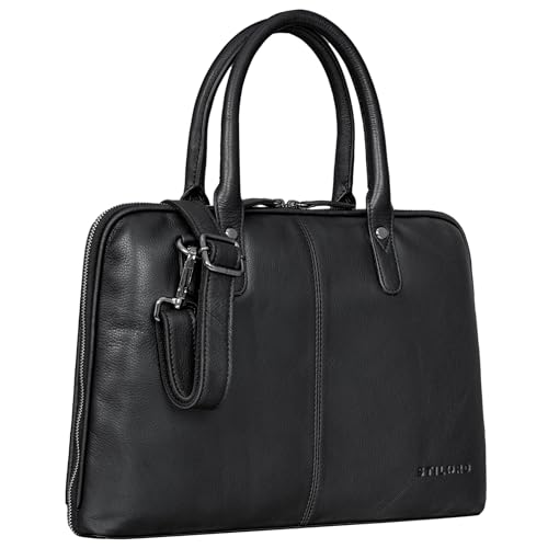 Jolie Borsa Business da Donna pelle Portadocumenti Valigetta da 13.3 Pollici per Laptop Vintage Colore:nero