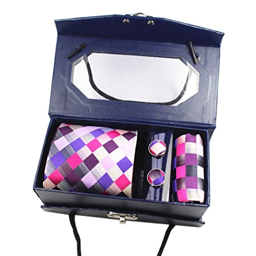 Set de corbata de seda con caja de regalo para hombre