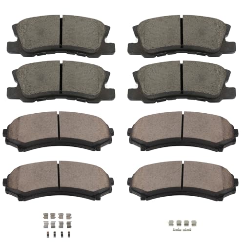 Image of SCITOO D867 D868 Front & Rear Ceramic Brake Pad Sets 2004-2011 For Mitsubishi For Endeavor,2007-2009 For Grandis,2001-2006 For Montero