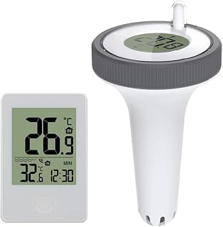 Hot Tub Thermometer 433MHz/100M, Digital Pool Thermometer Floating With Display Wireless Pond Thermometer, Electronic Thermometer Water Easy Read Floating Thermometer For Pool, Bath Water, Hot Tubs