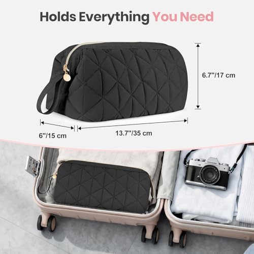 YUFIXO Hair Tools Travel Bag with Separate Heat Resistant Mat, Large Portable Organizer Bag for Women to Store Hair Dryers, Flat Irons, Curling Irons, Straighteners & Hair Accessories, Black - Thumbnail 6