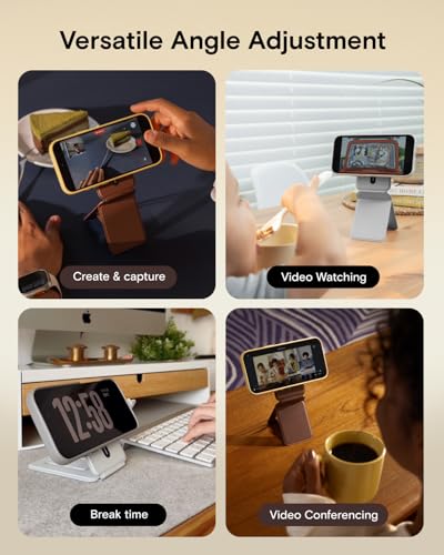 Support de téléphone magnétique en cuir MOVAS pour un usage quotidien mains libres