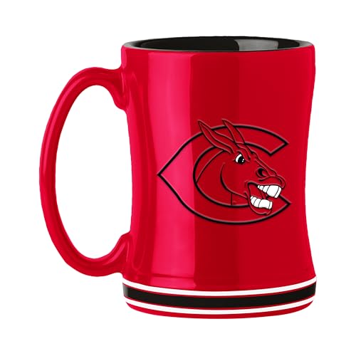 Logo Brands NCAA University of Central Missouri 14oz Relief Mug Officially Licensed | Ceramic Coffee Mug | 14 Fluid Ounces | Tonal Design
