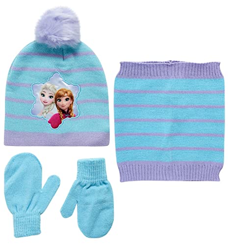 Disney Girls' Minnie Mouse or Frozen Winter Hat, Mittens or Gloves, and Gaiter Three Piece Set (2-7) - Main Image