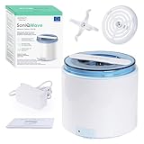 ZENT SoniQWave Ultraschallreiniger 200ml, Ultraschallreinigungsgerät für Zahnspangen, Prothesen, Auflagen und Schmuck, 360° Technologie mit variabler Frequenz, Perfekt für unterwegs, Medizinprodukt