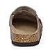 Asgard Genuine Suede Clogs for Women Men Leather Mules Arch Support Potato Shoes with Comfort Cork Footbed Mocha 38