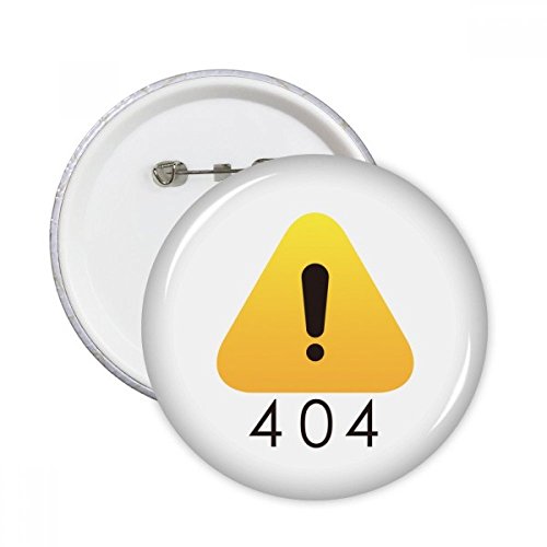 Badge Programmer 502 Erreur d'avertissement, le lot de 5 pins cadeaux pour informaticien