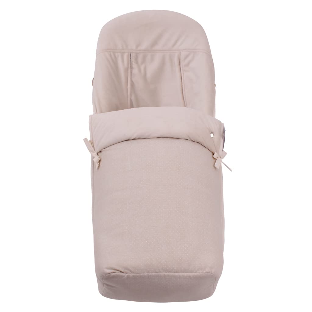 Saco Silla Invierno compatible con Cybex Priam y Cybex e-Priam LINO P CRUDO. Polar Crudo (**Convertible en Colchoneta)