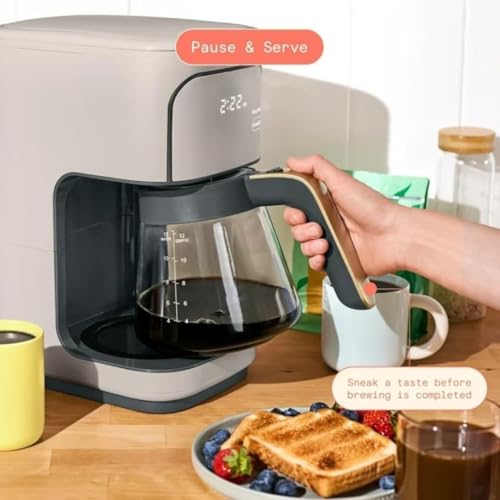 Image of 12 Cup Programmable Coffee Maker, by Drew Barrymore (Porcini Taupe)