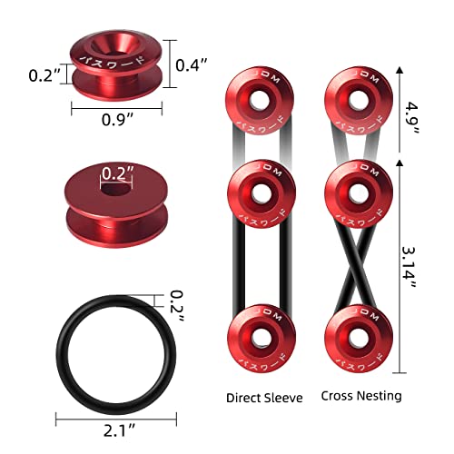 Rear Tow Towing Hook For Universal Car Auto Trailer Ring Aluminum Racing Trailer Hook Good Luck #TOP5