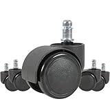 Design pratique pour une mobilité optimale et un entretien facile : La combinaison d'une rotation à 360° et d'une vis centrale amovible offre une manœuvrabilité parfaite tout en facilitant le nettoyage (aucun accrochage de cheveux ou poussière). Une solution complète pour votre bureau