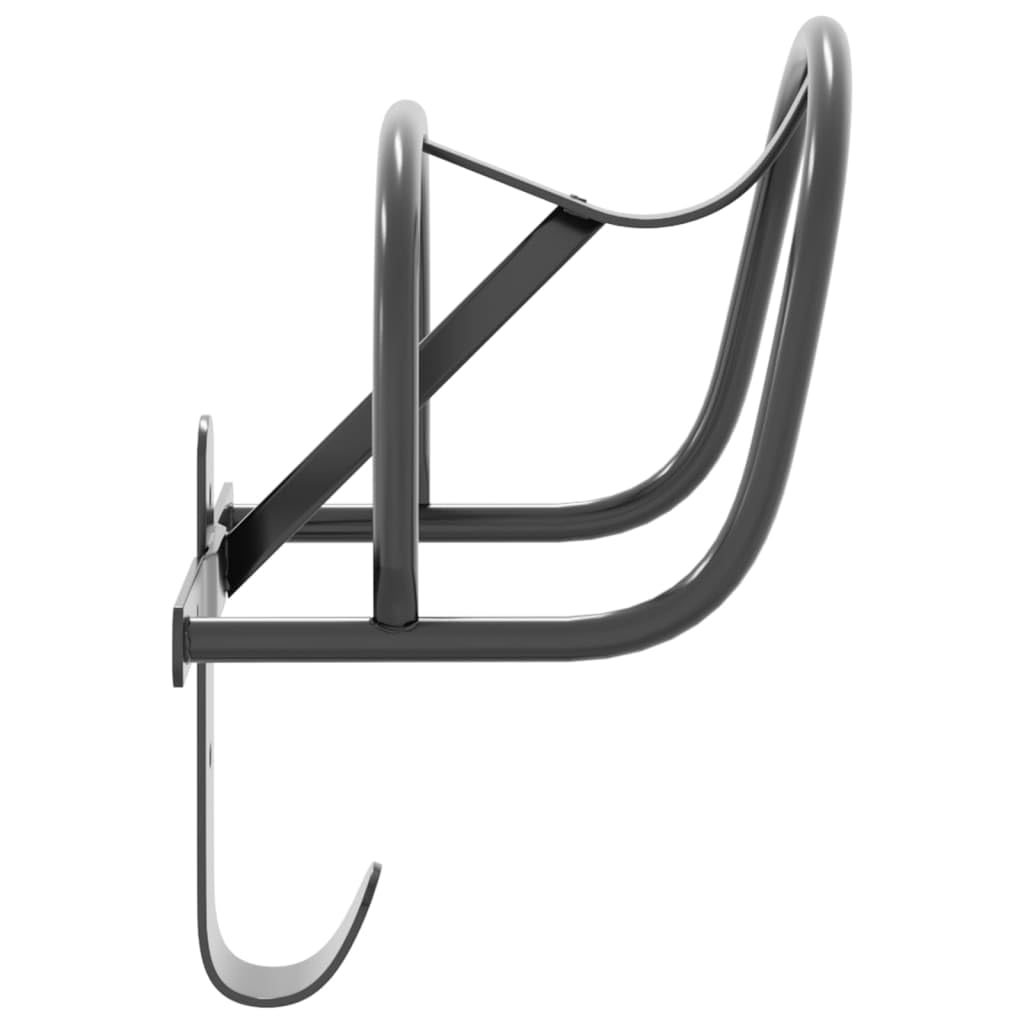 Supporto per briciole da parete in ferro verniciato a polvere nero, 23 x 17,5 x 29 cm, per sella, bricce, cavezza, redini e attrezzi per la pulizia, ordine per stalla e fienile