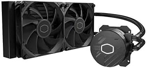 Cooler Master ML240L Core CPU Liquid Cooler - Black | Support Intel & AMD Processor - LGA1700, LGA1200, LGA1151, AM5, AM4 | Gen S Dual Chamber Pump | 240mm AIO | New Pressure Optimised Fans