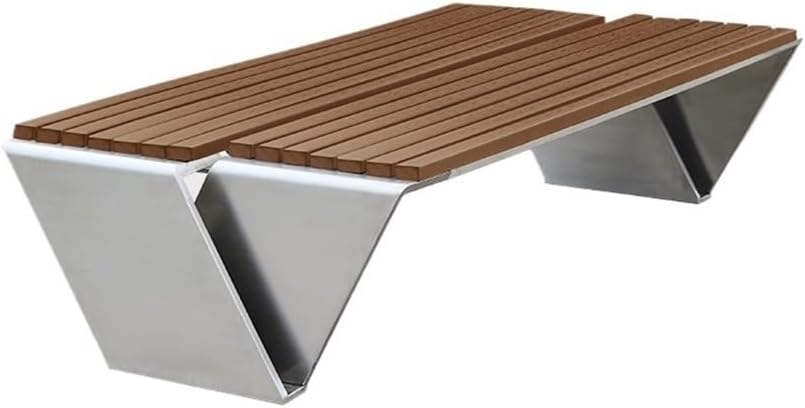 Outdoor Benches Large Plastic Wood Backless Outdoor Bench Double Bench Leisure Park Outdoor Stainless Steel Bench Garden Bench
