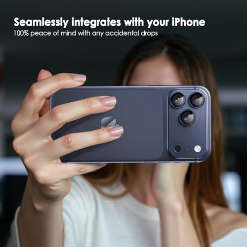 Image of Camera Lens Protector Compatible with iPhone 17 Pro / 17 Pro Max - 9H Tempered Glass Lens Guard, HD Clear, Anti-Scratch, Anti-Drop Camera Protection Ring Blue, Aluminum Alloy