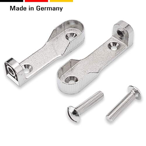 2 supporti per tubo dell'armadio da 15 mm - Asta