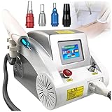 1064nm 532nm 1320nm ND YAG La-ser Tattoo Removal Eyebrow Pigment Eyebrow Line Beauty Machine Salon Center Device with Red Pointer 4-Probes